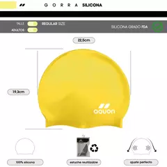 GORRA SILICONA AQUON AMARILLO - comprar online