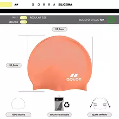 GORRA SILICONA AQUON NARANJA - comprar online