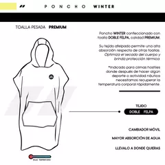 PONCHOS AQUON WINTER TOALLA JUNIOR NATACIÓN DEPORTES BORDÓ - tienda online