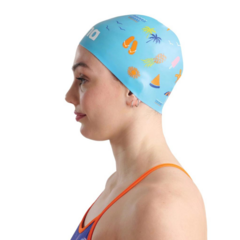 GORRA NATACIÓN ARENA POOLISH MOULDED SILICONA BEACH VIBES (233) - comprar online