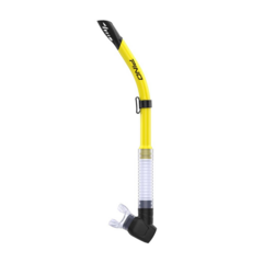 SNORKEL PINO BIG AIR TUBO BUCEO APNEA SNORKELING YELLOW