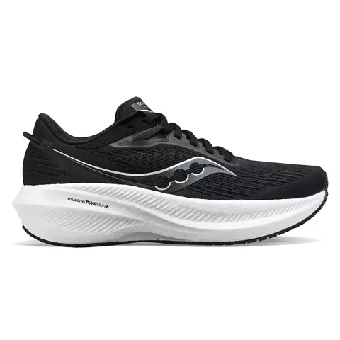 ZAPATILLAS SAUCONY TRIUMPH 21 RUNNING HOMBRE PISADA NEUTRAL BLACK WHITE