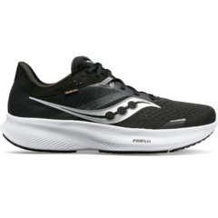 ZAPATILLAS SAUCONY RUNNING RIDE 16 HOMBRE PISADA NEUTRAL BLACK WHITE