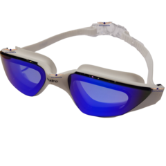 ANTIPARRA NATACIÓN HYDRO MIRROR 6.0 ADULTO ENTRENAMIENTO BLANCO AZUL - comprar online