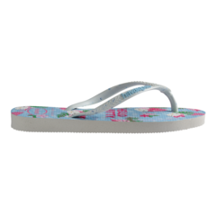 OJOTAS HAVAIANAS KIDS SLIM HELLO KITTY NIÑA BRANCO AZUL (0093) - comprar online