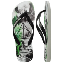 OJOTAS HAVAIANAS HARRY POTTER HOMBRE BRANCO PRETO (0128) - tienda online