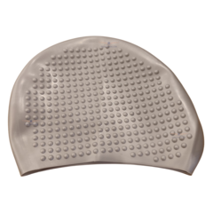 GORRA KONNA BUBBLE SOFT SILICONA PELO LARGO ADULTO GRIS - tienda online