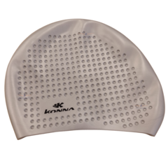 GORRA KONNA BUBBLE SOFT SILICONA PELO LARGO ADULTO GRIS - comprar online