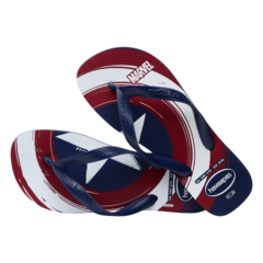 OJOTAS HAVAIANAS TOP MARVEL LOGOMANÍA HOMBRE CAPITÁN AMÉRICA NAVY NAVY (4368) - comprar online