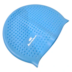 GORRA NATACÓN KONNA BUBBLE SOFT SILICONA ADULTO CELESTE - comprar online