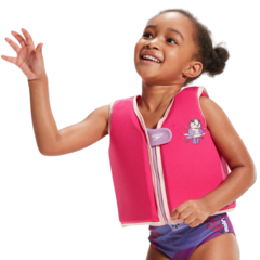 CHALECO SALVAVIDAS SPEEDO PRINTED NATACIÓN INFANTIL ROSA LILA VIOLETA (071)