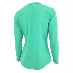 REMERA PROTECCIÓN UV SOLAR AQUON CLASSIC MANGA LARGA MUJER TURQUESA en internet