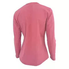 REMERA PROTECCIÓN UV SOLAR AQUON CLASSIC MANGA LARGA MUJER CORAL