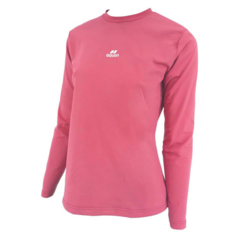 REMERA PROTECCIÓN UV SOLAR AQUON CLASSIC MANGA LARGA MUJER CORAL