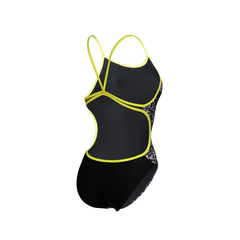 ARENA ENTERIZA CRAZY SIGNAL MAXLIFE ECO BLACK SOFT GREEN (560) - SOLO NATACIÓN