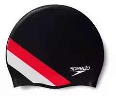 GORRA SPEEDO REVERSIBLE MOULDED SILICONE NEGRO ROJO BLANCO (090) - comprar online