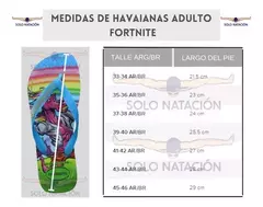 OJOTAS HAVAIANAS FORTNITE HOMBRE ORIGINALES AZUL - SOLO NATACIÓN