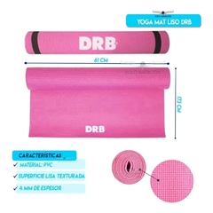 COLCHONETA YOGA MAT 2.0 DRB LISA 4MM ROSA CLARO - comprar online