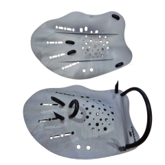 MANOPLAS DE NATACIÓN KONNA ANATÓMICA PADDLE ENTRENAMIENTO GRIS NEGRO - comprar online