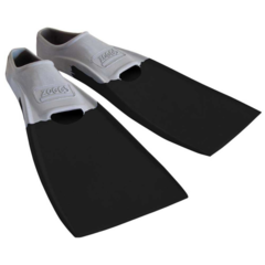 PATAS DE RANA NATACIÓN ZOGGS LONG BLADE FINS ALETAS GREY BLACK EU 43-44