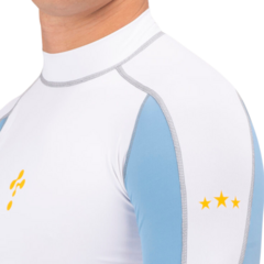 REMERA DE PROTECCION UV THERMOSKIN LYCRA MANGA LARGA HOMBRE - SOLO NATACIÓN