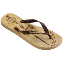 Imagen de OJOTAS HAVAIANAS HARRY POTTER HOMBRE BRANCO DOURADO (0570)