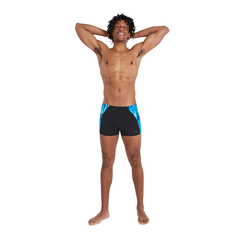 BOXER SPEEDO SPLICE HOMBRE ECO ENDURANCE + NEGRO AZUL (558)