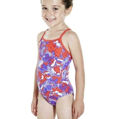 ENTERIZA SPEEDO INFANTIL FANTASY BEATS BOW SEA SQUAD NIÑA ROSA AZUL (463) - comprar online