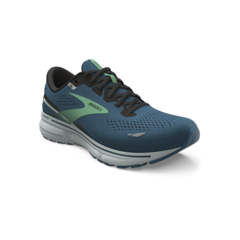 ZAPATILLAS BROOKS RUNNING GHOST 15 HOMBRE CUSHION NEUTRAL MOROCCAN BLUE BLACK SPRING BUD (462) - comprar online