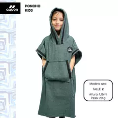 PONCHOS AQUON WINTER TOALLA JUNIOR NATACIÓN DEPORTES GRIS en internet