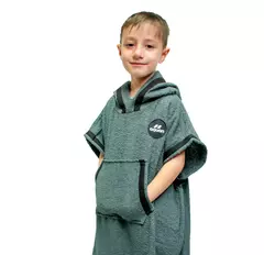 PONCHOS AQUON WINTER TOALLA JUNIOR NATACIÓN DEPORTES GRIS - comprar online