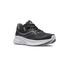 ZAPATILLA SAUCONY GUIDE 15 HOMBRE RUNNING PISADA PRONADORA BLACK WHITE - SOLO NATACIÓN