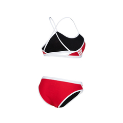 MALLA BIKINI NATACIÓN ARENA MUJER ICONS CROSS MAXLIFE ECO RED WHITE (410) en internet