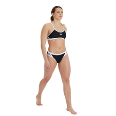 MALLA BIKINI NATACIÓN ARENA MUJER ICONS CROSS MAXLIFE ECO BLACK WHITE (501) - tienda online