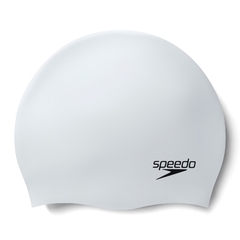 SPEEDO GORRA PLAIN MOULDED SILICONE CAP BLANCO TORNASOLADO (099)