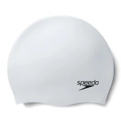 SPEEDO GORRA PLAIN MOULDED SILICONE CAP BLANCO TORNASOLADO (099)