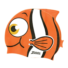 GORRA DE NATACIÓN ZOGGS CHARACTER SILICONA JUNIOR GOLDFISH ORANGE