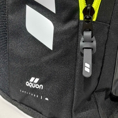 MOCHILA DE NATACIÓN AQUON LATITUDE 45 LITROS LISAS NEGRO AMARILLO