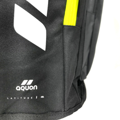 MOCHILA DE NATACIÓN AQUON LATITUDE 45 LITROS LISAS NEGRO AMARILLO en internet