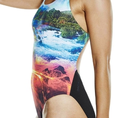 ENTERIZA NATACIÓN SPEEDO LAVAFLASH DIGITAL MUJER ENDURANCE+ MULTICOLOR (999) en internet