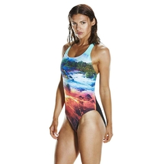 ENTERIZA NATACIÓN SPEEDO LAVAFLASH DIGITAL MUJER ENDURANCE+ MULTICOLOR (999) - comprar online