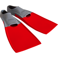 PATAS DE RANA NATACIÓN ZOGGS LONG BLADE FINS ALETAS GREY RED EU 33-34