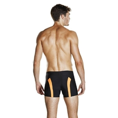 BOXER SPEEDO FIT POWERMESH PRO HOMBRE POWERFLEX+ NEGRO NARANJA (557) en internet