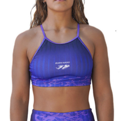 TOP NATACIÓN BUEN NADO MUJER ESTAMPADO ART 319 MALVINAS