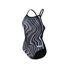 ENTERIZA NATACIÓN ARENA MARBLED LIGHTDROP MAXLIFE ECO MUJER BLACK BLACK (550) - comprar online