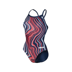 ENTERIZA NATACIÓN ARENA MARBLED LIGHTDROP MAXLIFE ECO MUJER NAVY RED MULTI (740) en internet