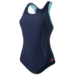 MALLA ENTERIZA NATACIÓN SPEEDO FIT PRO POWERFLEX+ MUJER MARINO VERDE (605) en internet