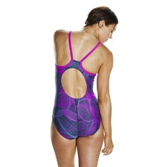 ENTERIZA SPEEDO CYCLONE THINSTRAP MUJER ENDURANCE 10 MARINO VIOLETA (608) - SOLO NATACIÓN