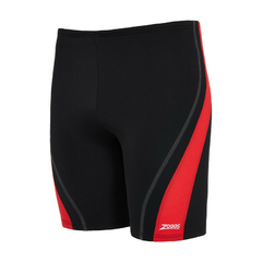 MEDIA CALZA ZOGGS EATON MID JAMMER EATON HOMBRE ECOLAST+ BLACK RED - SOLO NATACIÓN