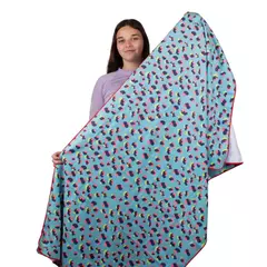 TOALLÓN MICROFIBRA ESTAMPADO ORIGAMI SECADO RÁPIDO 80 X 160 CM MIAMI LEOPARD - tienda online